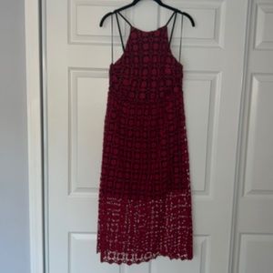 Aqua dress from Bloomingdales, red, medium